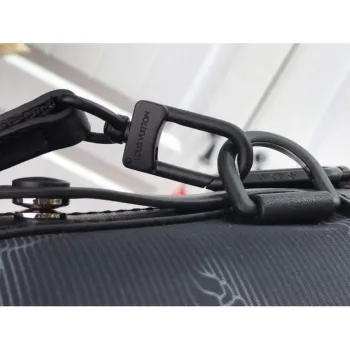 LV M45604 Louis Vuitton 2054 Expandable Polochon Bag Black