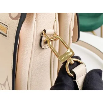 LV M45596 Louis Vuitton M45773 Pochette Metis Bag Cream and Rose Pink