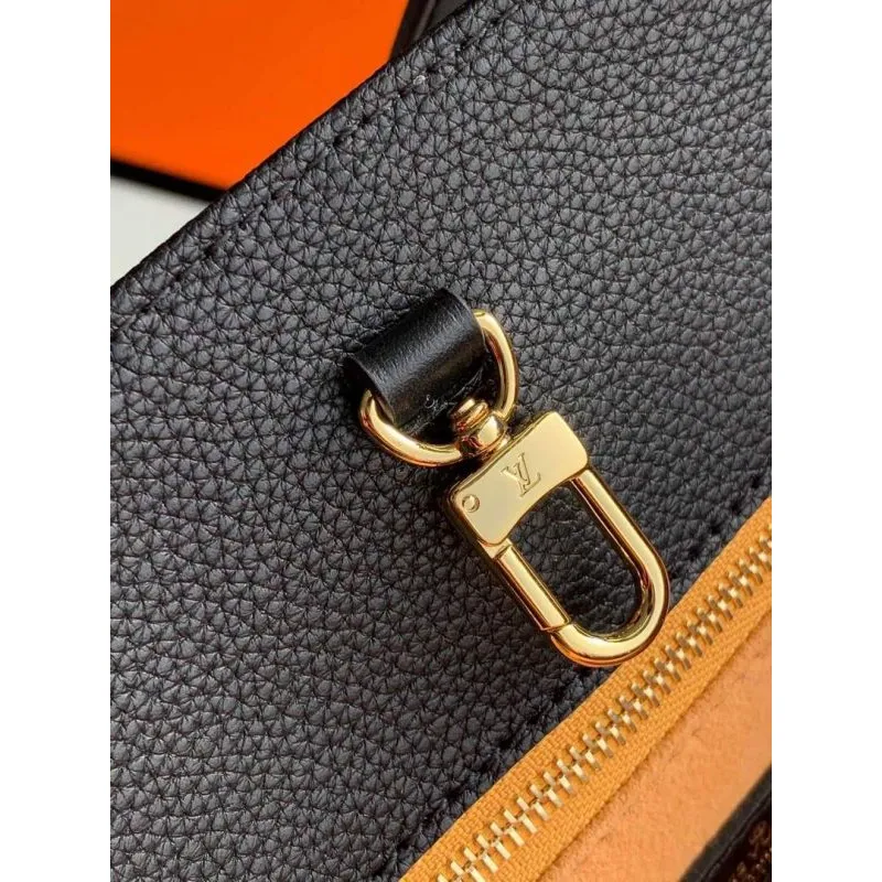 LV M45595 Louis Vuitton Onthego MM M45660 Bag Monogram Empreinte Leather Black