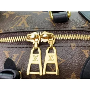 LV M45571 Louis Vuitton Petite Malle Souple Bag Monogram Black