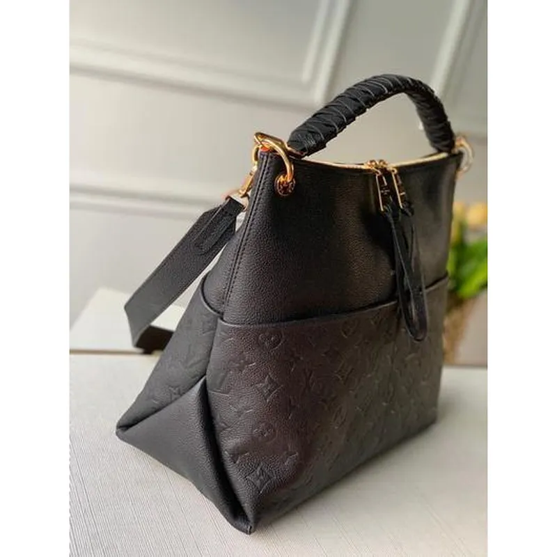 LV M45522 Louis Vuitton Maida Hobo Tote Bag Black
