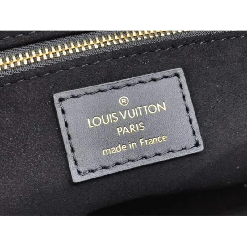 LV M45393 Louis Vuitton Petite Malle Souple Bag M45394 Leather Black