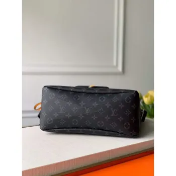 LV M45217 Louis Vuitton Gaston Labels Besace Zippee Medium Messenger Bag Black