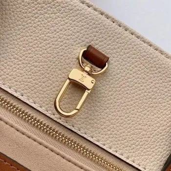LV M45040 Louis Vuitton Onthego Giant Monogram Leather Medium Tote Bag Cream