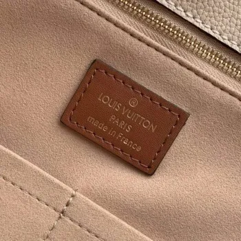 LV M45040 Louis Vuitton Onthego Giant Monogram Leather Medium Tote Bag Cream