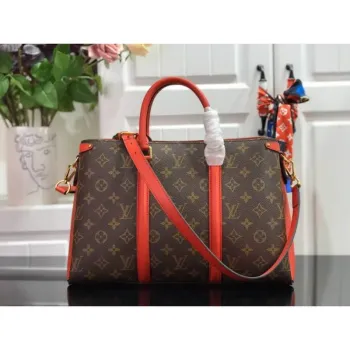 LV M44898 Louis Vuitton Soufflot MM Bag M44817 Monogram Canvas Red
