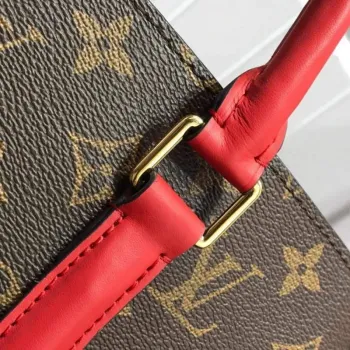 LV M44898 Louis Vuitton Soufflot MM Bag M44817 Monogram Canvas Red
