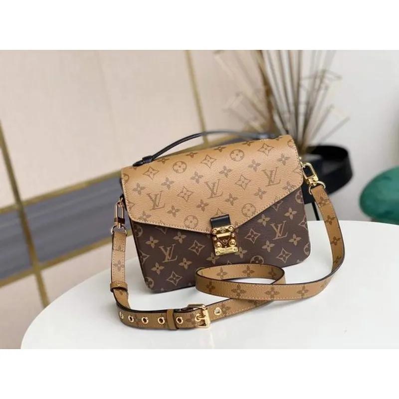 LV M44876 Louis Vuitton M44875 Pochette Metis Monogram Reverse canvas