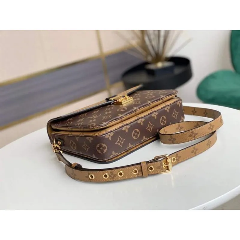 LV M44876 Louis Vuitton M44875 Pochette Metis Monogram Reverse canvas