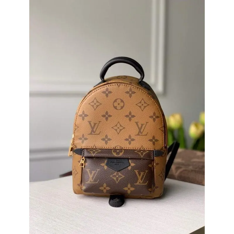 LV M44872 Louis Vuitton Palm Springs MINI Monogram Reverse Canvas Bag