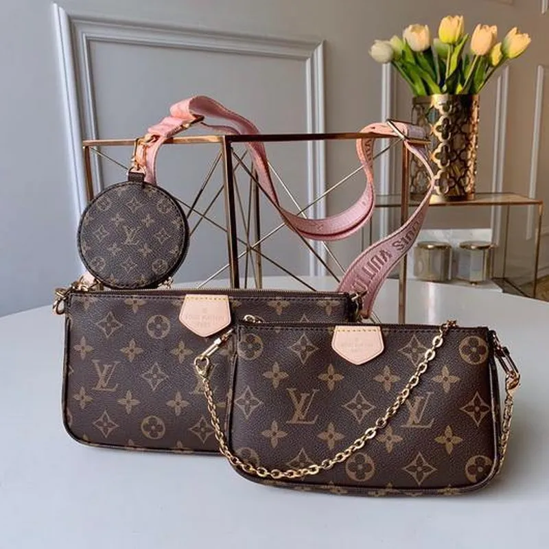 LV M44840 Louis Vuitton Multi Pochette M44813 Bag Pink