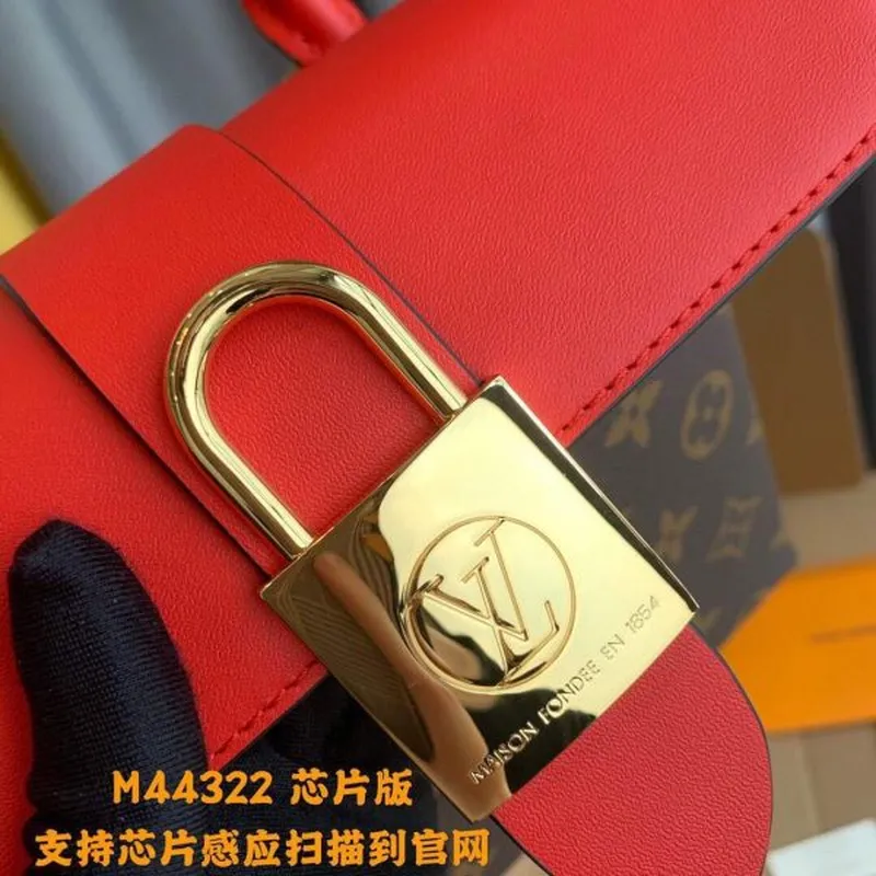 LV M44322 Louis Vuitton Locky BB Monogram Red M44321 Bag