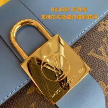 LV M44321 Louis Vuitton Locky BB Monogram Blue M44322 Bag