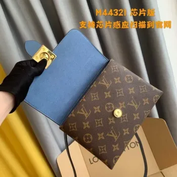 LV M44321 Louis Vuitton Locky BB Monogram Blue M44322 Bag