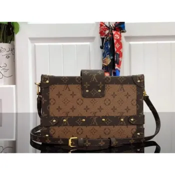 LV M44154 Louis Vuitton Petite Malle Monogram Reverse M44199 Bag