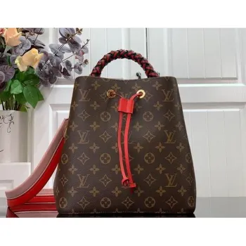 LV M44021 Louis Vuitton M44022 NéONOé Shoulder Bag Red
