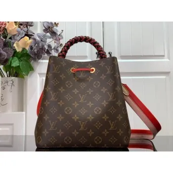LV M44021 Louis Vuitton M44022 NéONOé Shoulder Bag Red