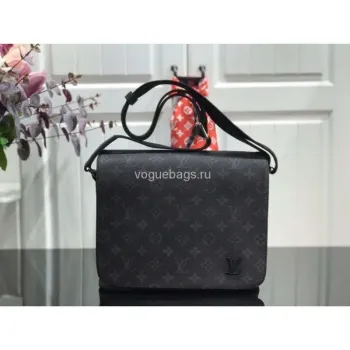 LV M44000 Louis Vuitton District PM Monogram Eclipse Canvas Bag