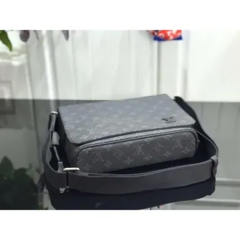 LV M44000 Louis Vuitton District PM Monogram Eclipse Canvas Bag