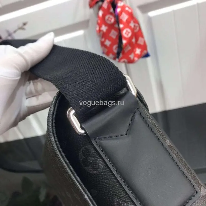 LV M44000 Louis Vuitton District PM Monogram Eclipse Canvas Bag