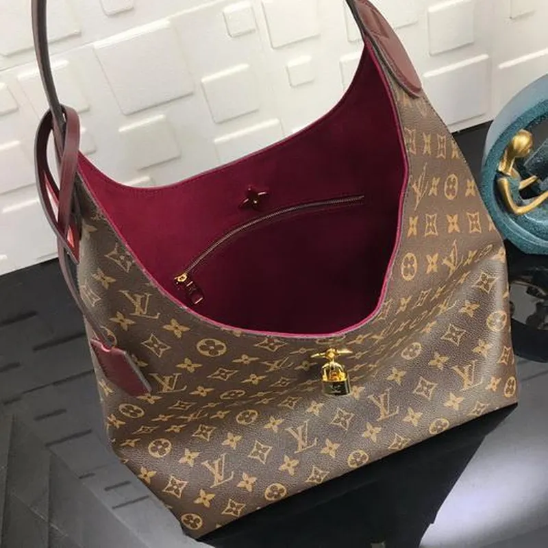 LV M43546 Louis Vuitton M43630 Lockme Hobo Monogram Bag M43769 Wine Red