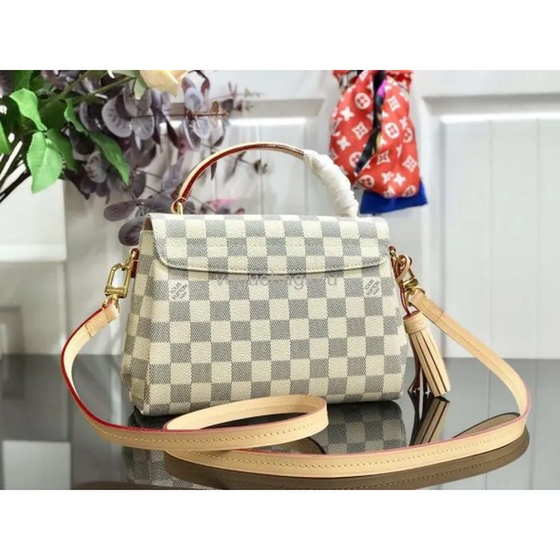 LV M41581 Louis Vuitton Croisette Damier Azur N53000 Bag