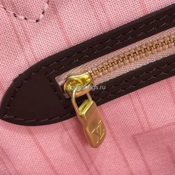 LV M41359 Louis Vuitton Neverfull PM Damier Ebene M41245 Bag Pink