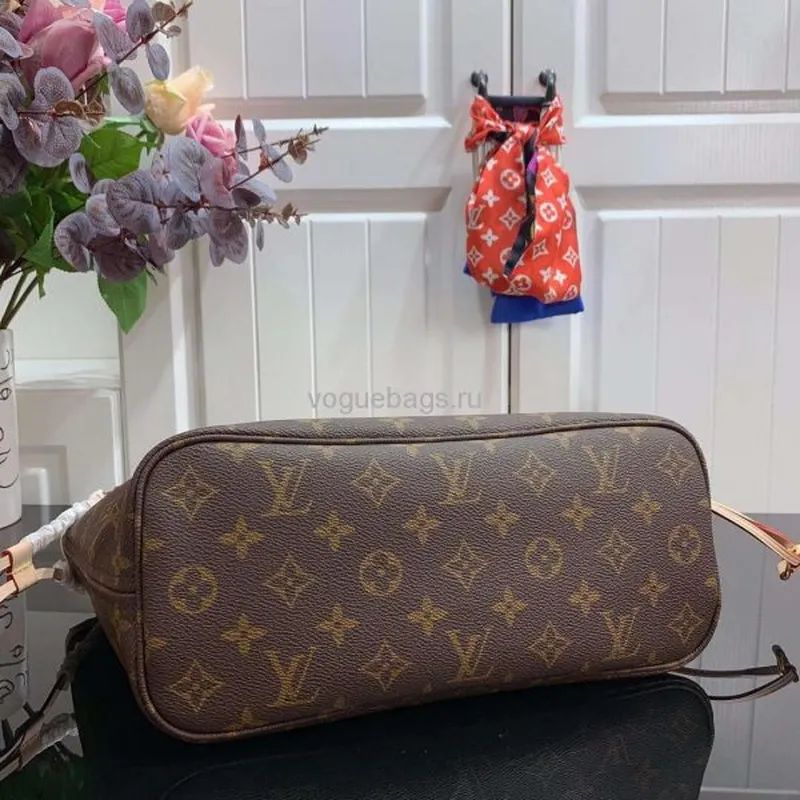 LV M41245 Louis Vuitton Neverfull PM Monogram N41362 Bag Beige