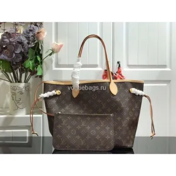 LV M40995 Louis Vuitton Neverfull MM Monogram M41178 Bag Beige