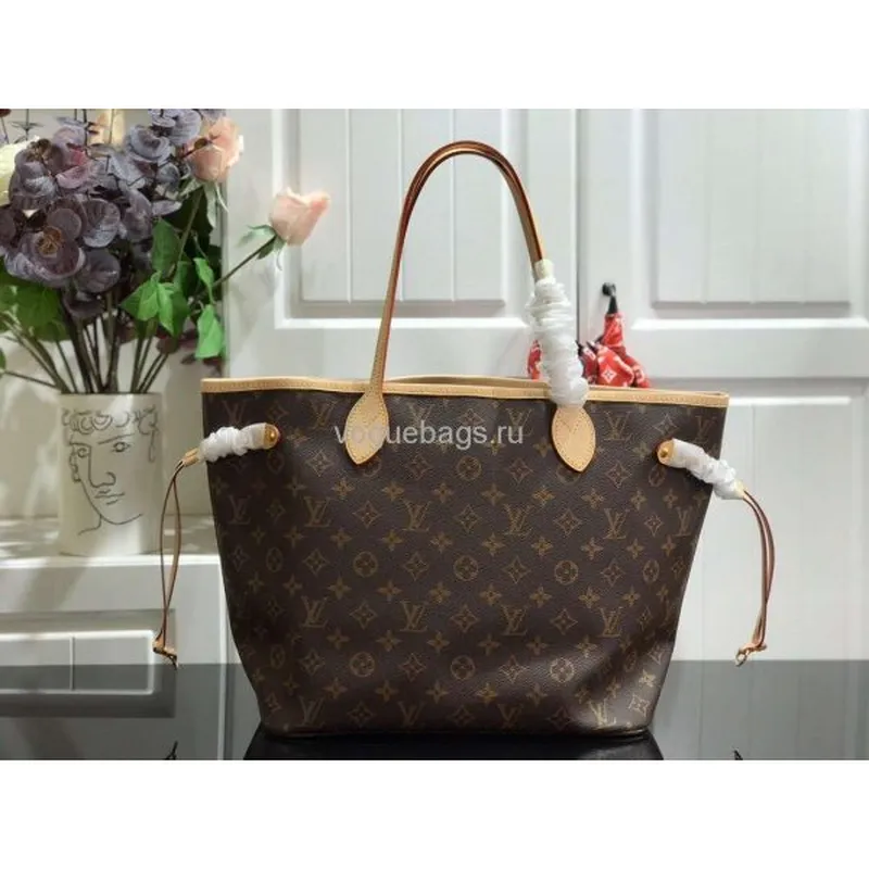 LV M40995 Louis Vuitton Neverfull MM Monogram M41178 Bag Beige