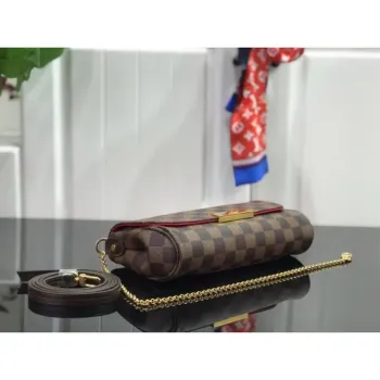 LV M40718 Louis Vuitton Favorite Mm M40717 Handbag Damier Ebene Canvas