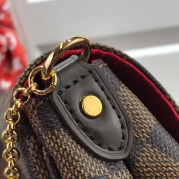 LV M40718 Louis Vuitton Favorite Mm M40717 Handbag Damier Ebene Canvas