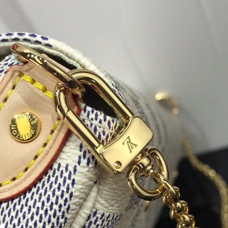 LV M40718 Louis Vuitton Favorite Mm M40717 Handbag Damier Azur Canvas