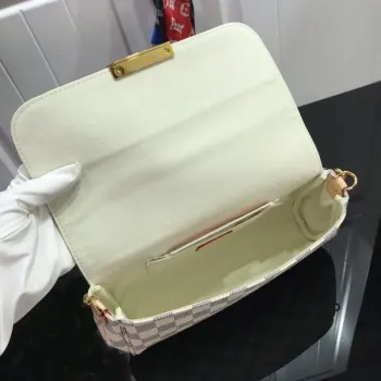 LV M40718 Louis Vuitton Favorite Mm M40717 Handbag Damier Azur Canvas