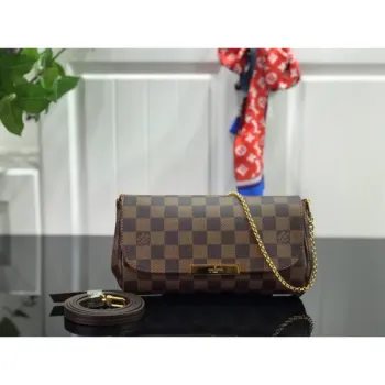 LV M40717 Louis Vuitton Favorite Pm M40718 Handbag Damier Ebene Canvas