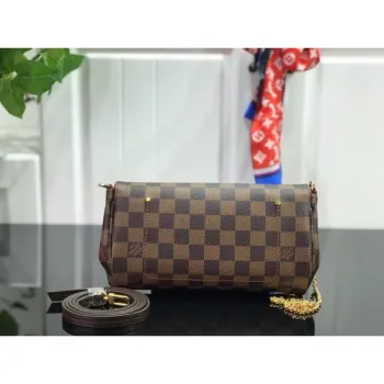 LV M40717 Louis Vuitton Favorite Pm M40718 Handbag Damier Ebene Canvas