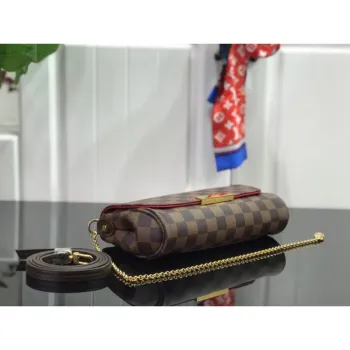 LV M40717 Louis Vuitton Favorite Pm M40718 Handbag Damier Ebene Canvas