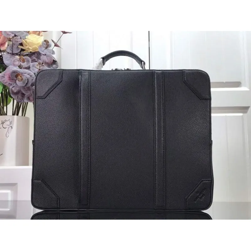 LV M30769 Louis Vuitton Briefcase Backpack Taiga Black