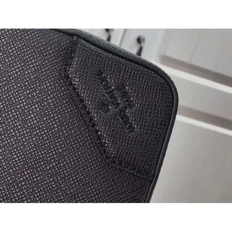 LV M30769 Louis Vuitton Briefcase Backpack Taiga Black
