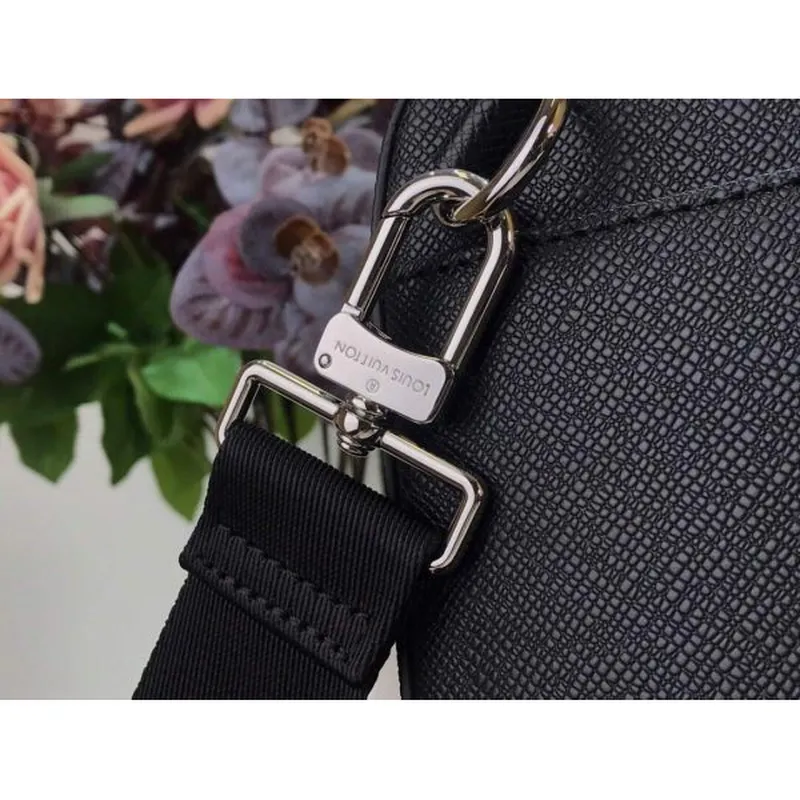 LV M30769 Louis Vuitton Briefcase Backpack Taiga Black