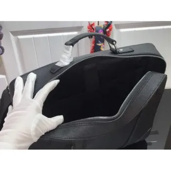 LV M30769 Louis Vuitton Briefcase Backpack Taiga Black