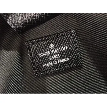 LV M30769 Louis Vuitton Briefcase Backpack Taiga Black