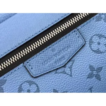 LV M30242 Louis Vuitton Outdoor Messenger Taiga Leather Blue