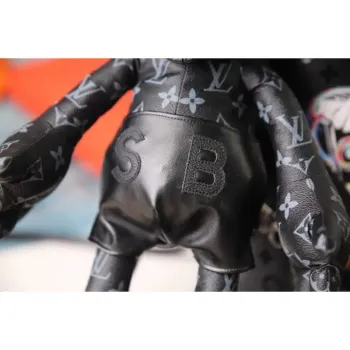 LV Louis Vuitton X Mickey Mouse Plush Thing Bag Monogram Black