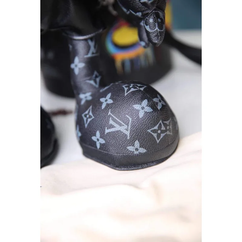 LV Louis Vuitton X Mickey Mouse Plush Thing Bag Monogram Black