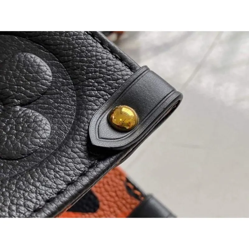 Louis Vuitton M58522 LV M58521 OnTheGo MM Monogram Empreinte Tote Bag Black