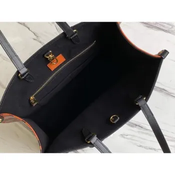 Louis Vuitton M58522 LV M58521 OnTheGo MM Monogram Empreinte Tote Bag Black