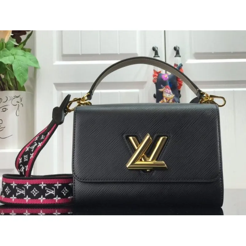 Louis Vuitton M56780 LV Crafty Twist MM Shoulder Bag M50280 Epi Black