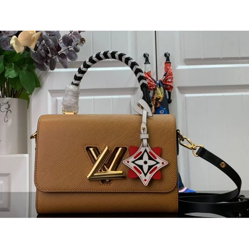 Louis Vuitton M56780 LV Crafty Twist MM Bag M56779 Epi Brown