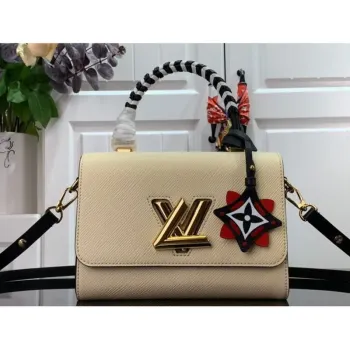 Louis Vuitton M56779 LV Crafty Twist MM Bag M56780 Epi Cream